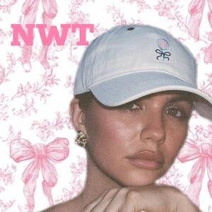 Tennis Hat - Frasier Sterling Cream Tennis Embroidered Women's Hat